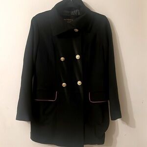 Vigoss black marine coat sz M Peacoat